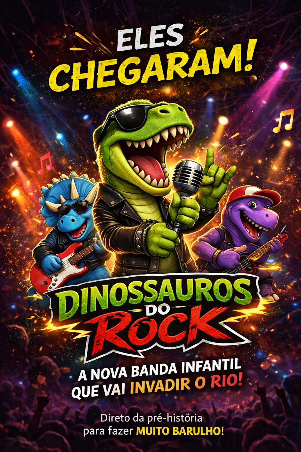 Imagem oficial dos Dinossauros do Rock